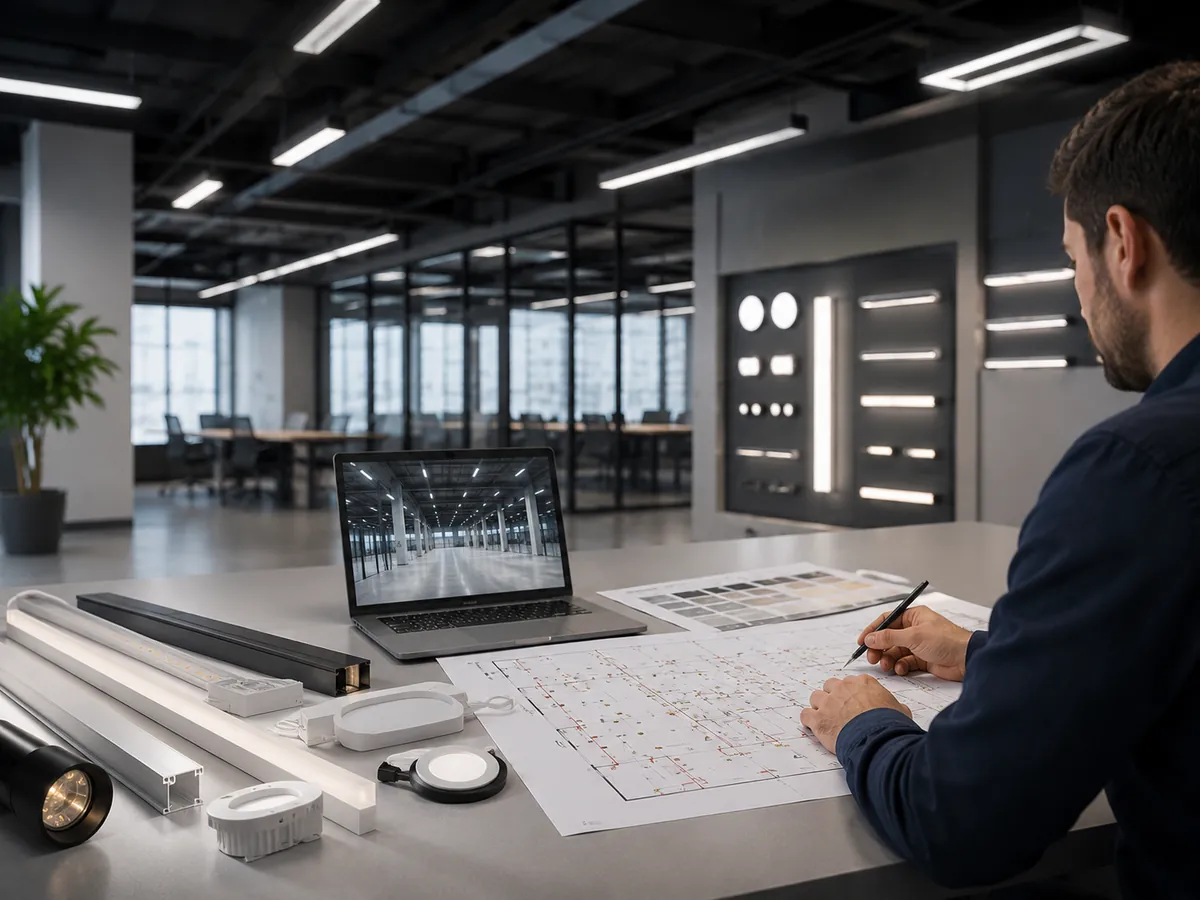 Projekt, dobór i modernizacja oświetlenia LED z analizą układu opraw i parametrów