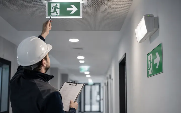 Przeglądy opraw awaryjnych i ewakuacyjnych